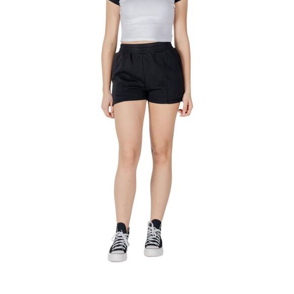 Converse Black Cotton Bermuda Women's Shorts